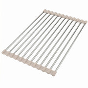Scolapiatti Arrotolabile Per Lavello Rea P12298b Beige