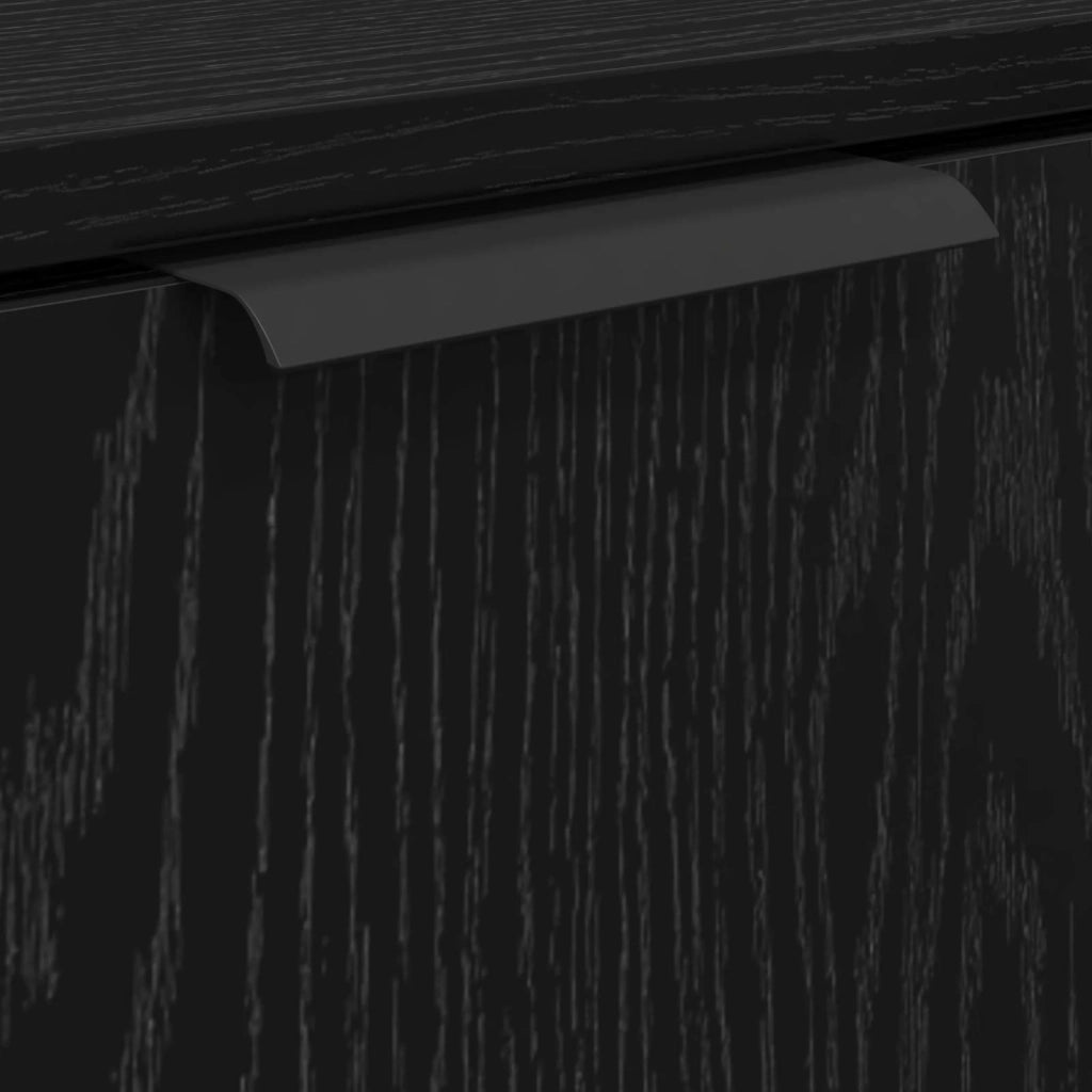 Mobile da Bagno con porta Rovere Nero 64,5 x 33,5 x 59 cm