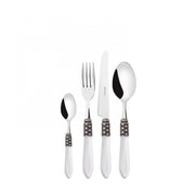OPTICAL Ghiera Argento Anticato, Posate Set 24 Pz, Scatola