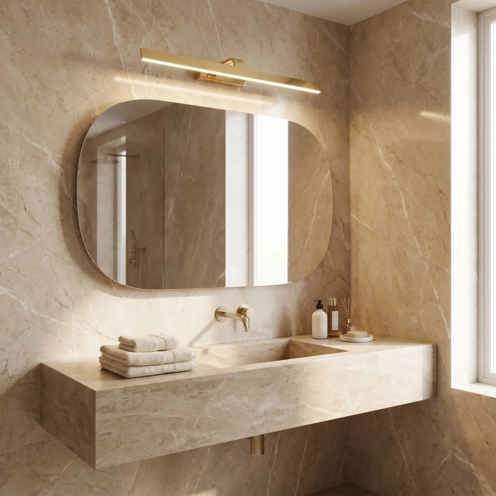 Applique Da Bagno Led Swe006-1w 73cm Gold