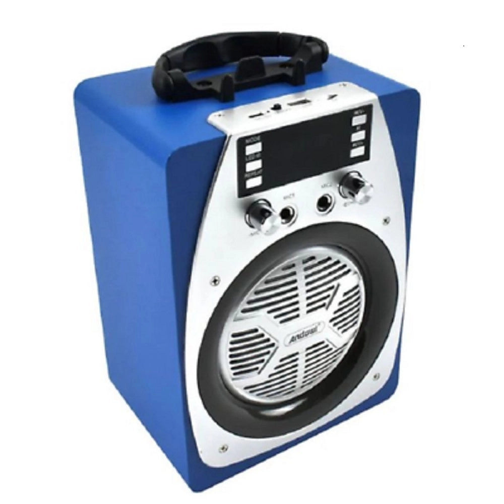 Trade Shop - Speaker Portatile Karaoke Altoparlante Bluetooth Wireless Microfono Led Q-yx606 -