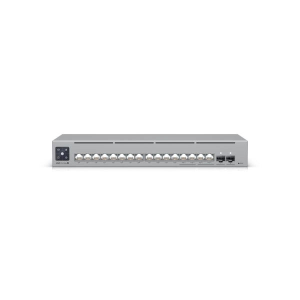 Ubiquiti switch usw-pro-max-16-poe 24 porte lan poe++ (4p 2.5gbe + 12p 1g) budget 180w + 2 porte 10g sfp+ l3