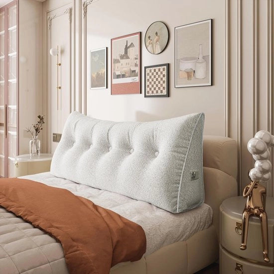 Cuscino per schiena a forma triangolare per divano e letto – Cuscino ergonomico per relax e sostegno