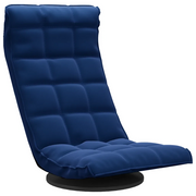 Sedia da Pavimento Girevole Blu in Velluto CFW8817733
