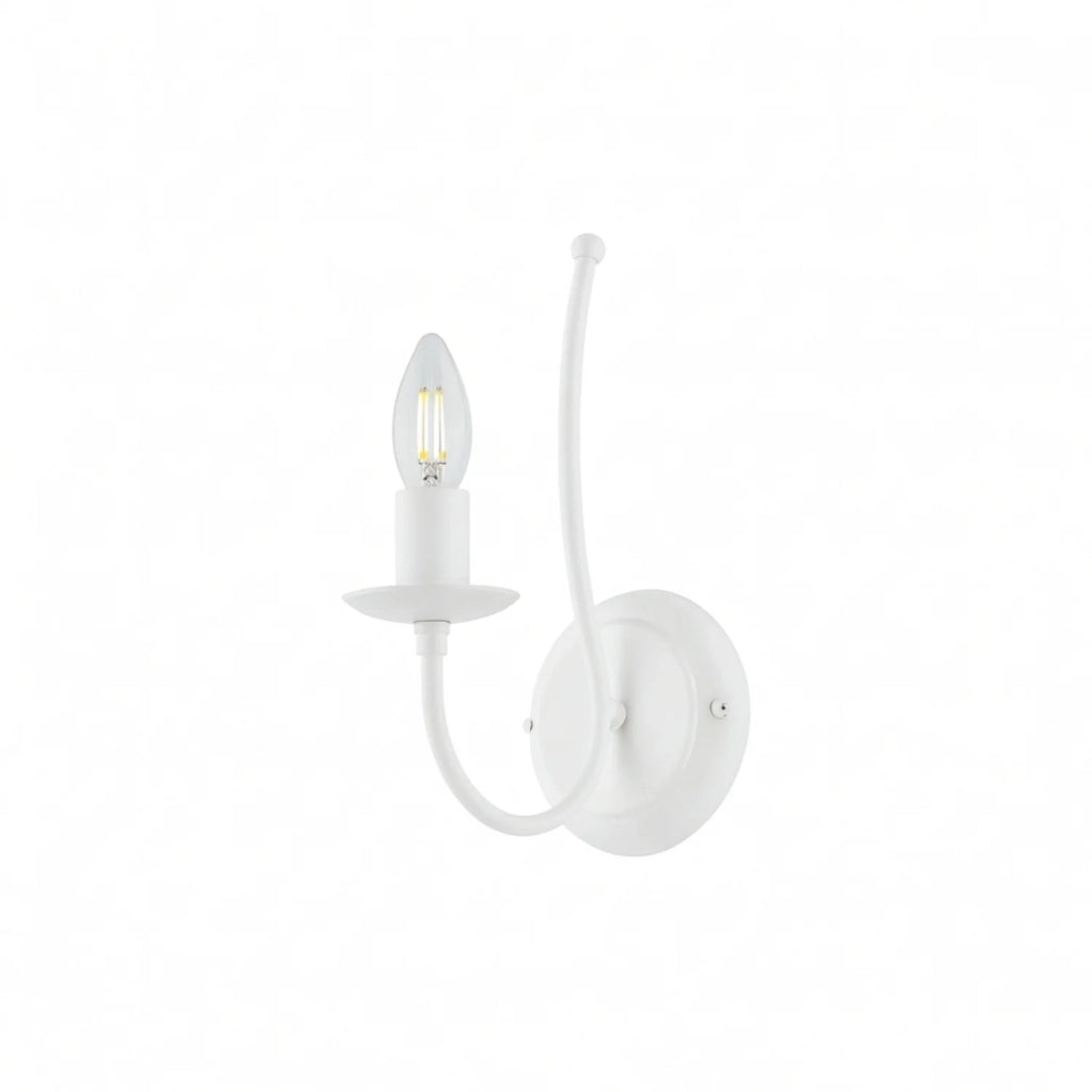Applique Rustica Botte 1 Luce Bianco LuceArt Classic