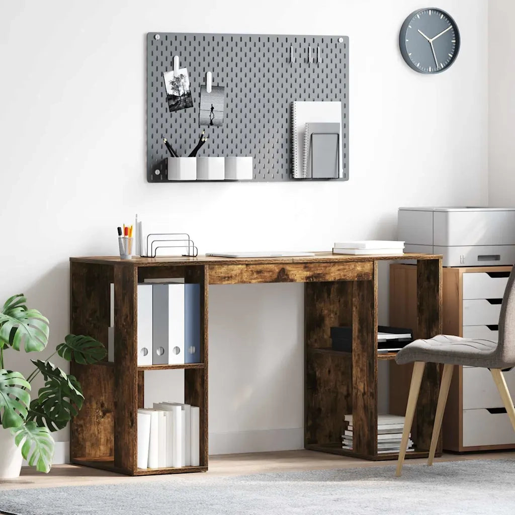 Scrivania Rovere fumé 130 x 50.5 x 75 cm Legno multistrato 869502