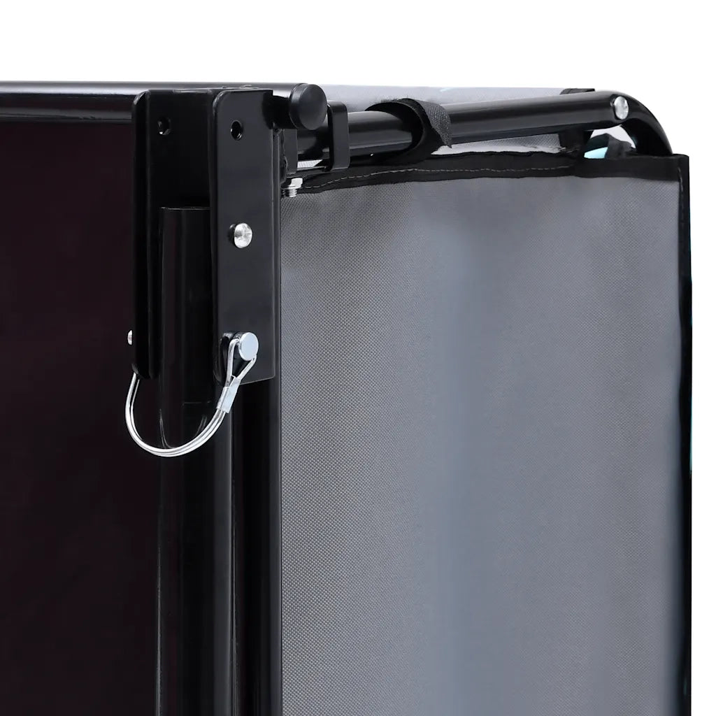 Rimorchio da Bici per il Trasporto di Merci Nero e Blu 65 kg  cod mxl 73960