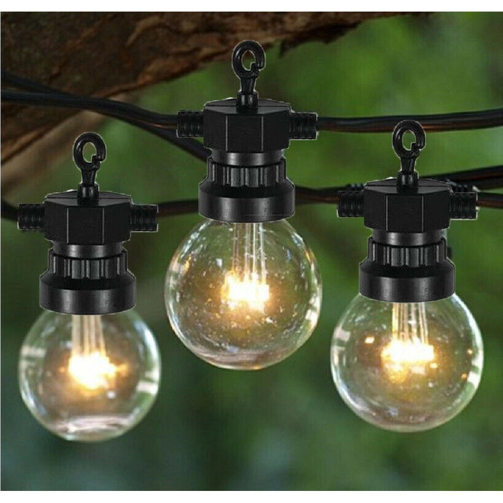 Trade Shop - Catena Luminosa Esterno Interno Led 5 Metri 10 Lampadine Bulbo Luce Calda G50 -