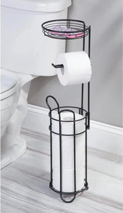 Supporto per Water Closet - standard - libero/ con cassetta di stoccaggio - nero scuro