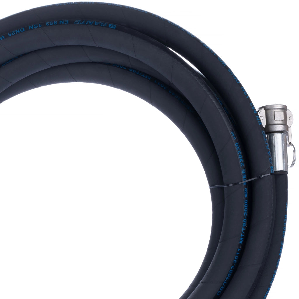 Tubo per Intonacatrice DN25 10M – Alta Resistenza, Pressione Max 40 Bar | Camlock Idraulico | Uso per Intonaci Macchine