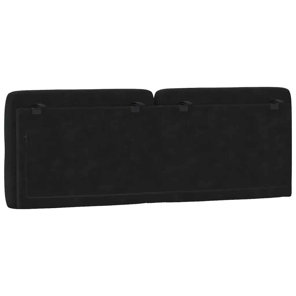 Cuscino Testiera Nero 120 cm in Velluto CFW6599385