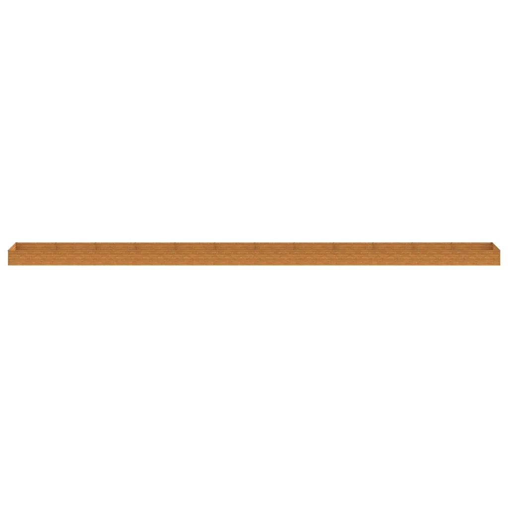Fioriera Rialzata da Giardino 1150x100x36 cm in Acciaio Corten 152001