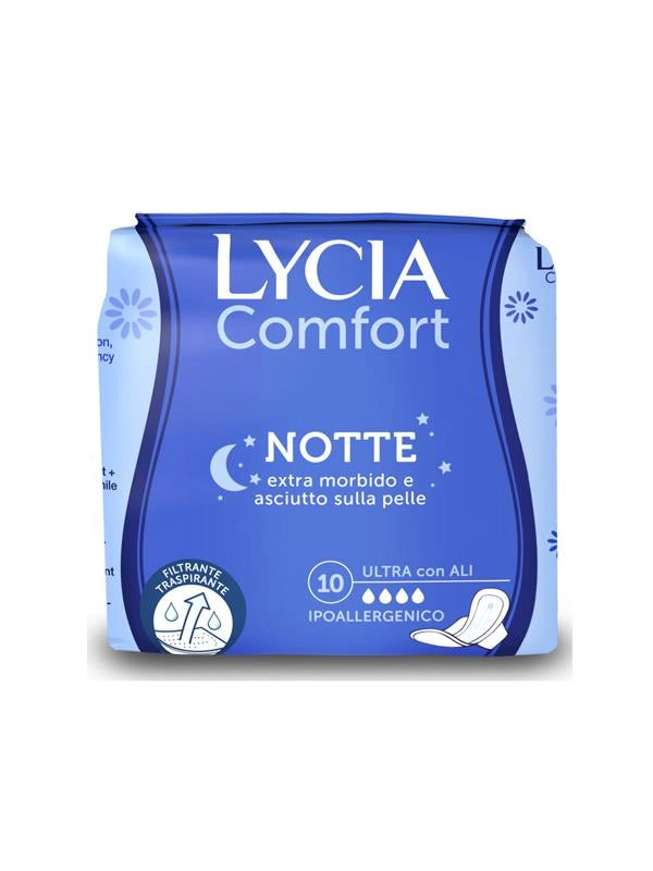 LYCIA ASSORBENTI NOTTE CON ALI 10 PEZZI