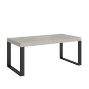 Tavolo Allungabile 120/380x90 cm Tecno Premium Cashmere Gambe Antracite