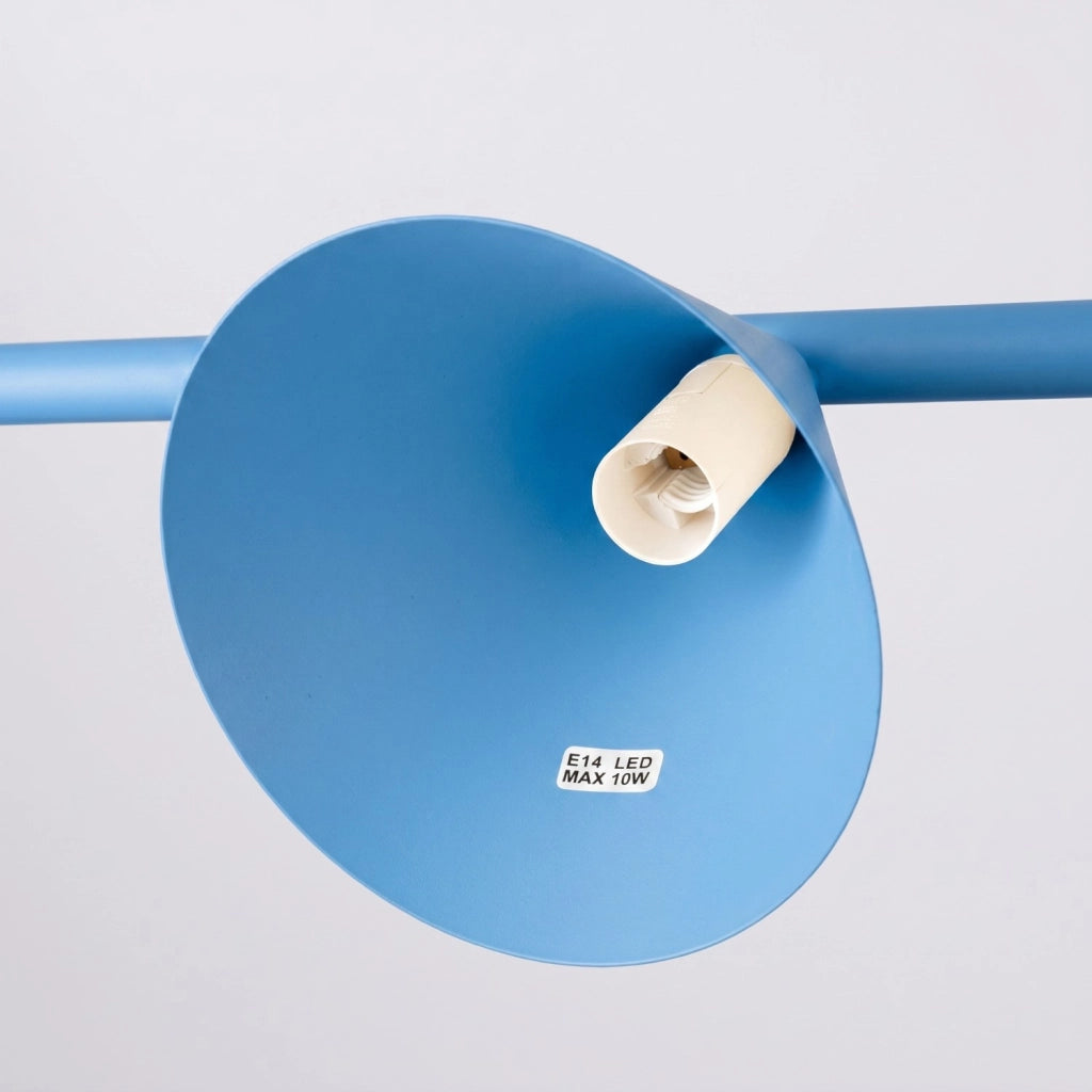 Lampadario NOX 4L azzurro