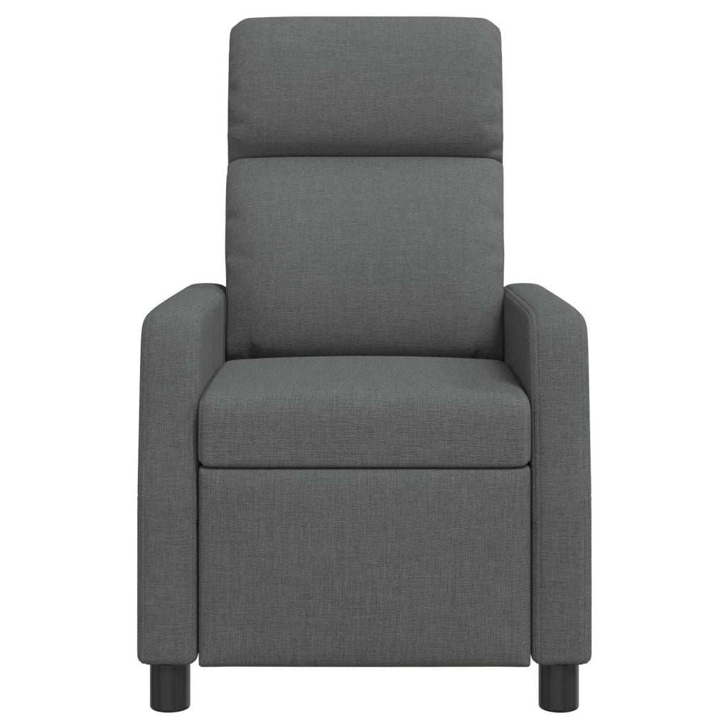 Divano Sedia-Poltrona reclinabile Grigio Scuro Tessuto 492373