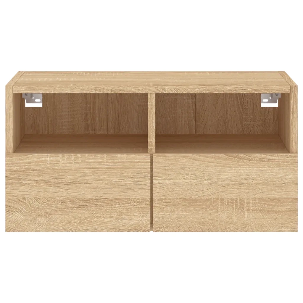 Mobile TV a Parete-Mobile TV a Muro Rovere Sonoma 60x30x30 cm Legno Multistrato