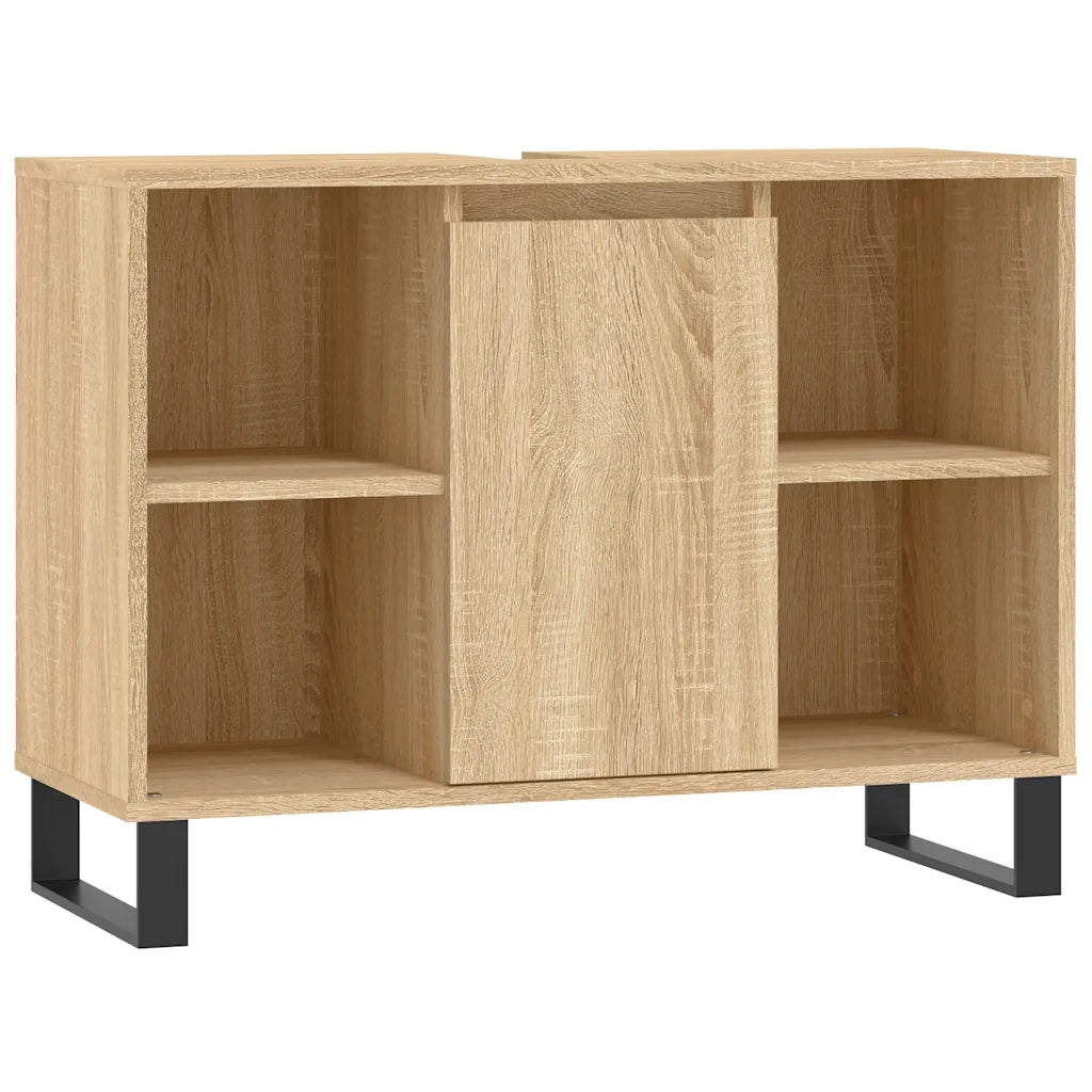 vidaXL Mobile da Bagno Rovere Sonoma 80x33x60 cm in Legno Multistrato