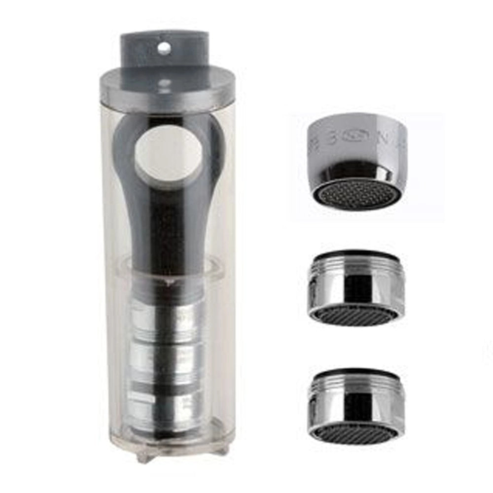 Set completo 2 aeratori m24 e 1 aeratore f22 anticalcare ad alta tecnologia, 1 chiave di pulizia settimanale