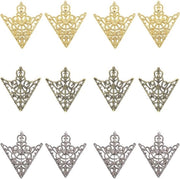 Set di 12 clip per maglione a forma di triangolo - Stile retro - Accessori per abiti da donna e ragazza