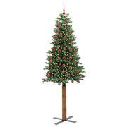 Albero di Natale snodato con 300 LED con supporto-Albero Natalizio Verde 210 cm 179735
