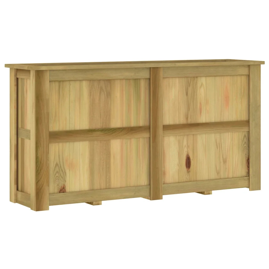 Fioriera | Cassetta per fiori | Vaso Rialzata 196x50x100 cm in Legno di Pino Impregnato