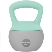 Kettlebell 12 kg Pesa Rusa ¨C Zephmum ¨C Verde Grigio Metallo 21x21x30 cm