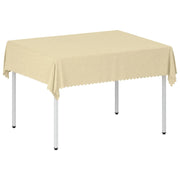Tovaglia da Tavolo Rettangolare Bianco Crema 110 x 140 cm 42040069