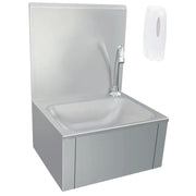 Lavandino con Rubinetto e Dispenser Sapone in Acciaio Inox CFW1755985