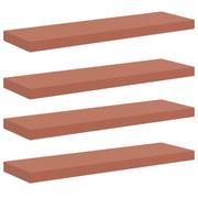 4 pz Scaffale da parete | Ripiano a parete | Mensola a parete Rosso 80 x 23,5 x 4 cm