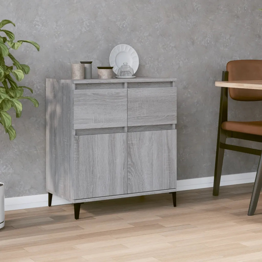 Credenza | Madia | Buffet da pranzo | Armadio da pranzo Grigio Sonoma 60x35x70 cm in Legno Multistrato