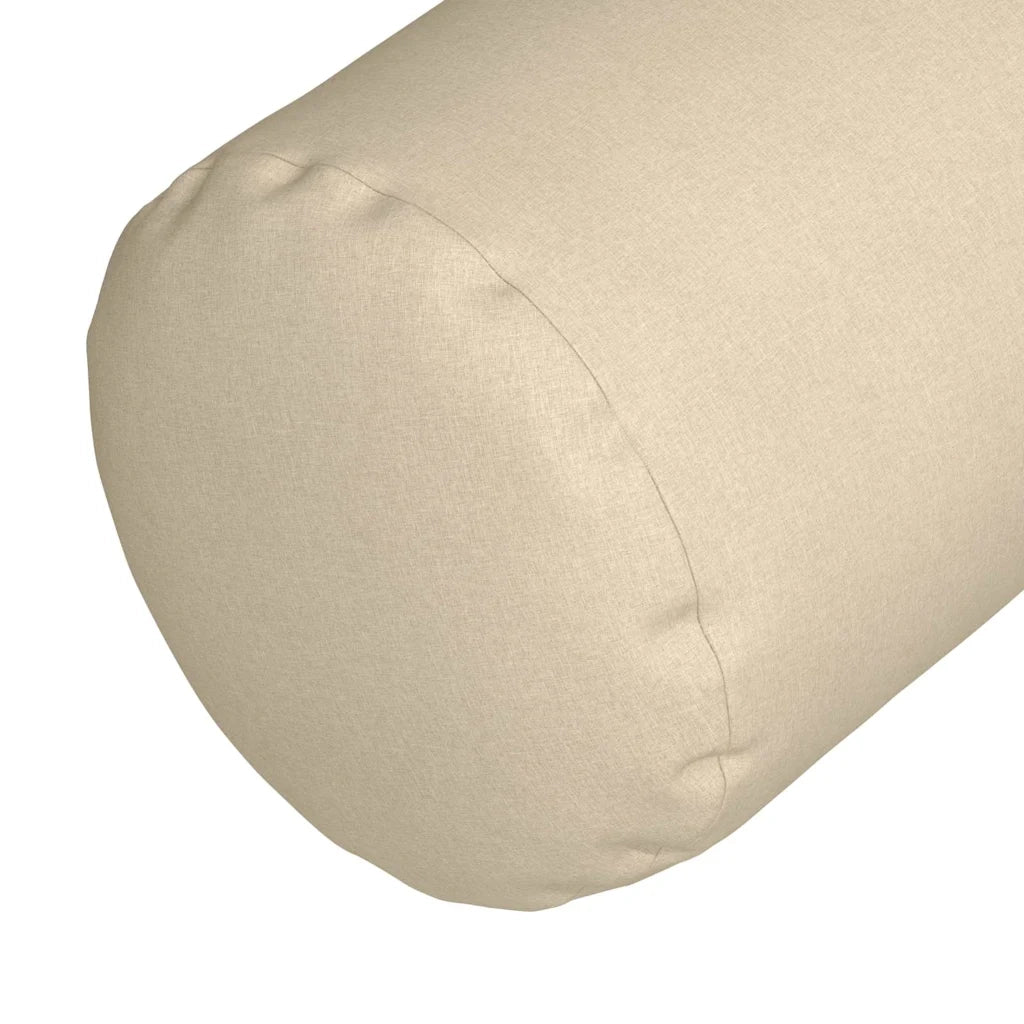 Cuscini a rullo 2 pz | Cuscini per sedie Crema ? 15 x 40 cm Tessuto