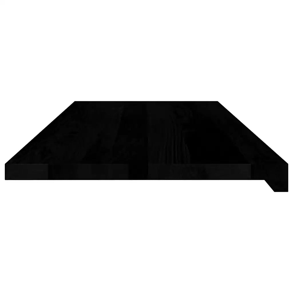 Davanzali 2 pz Marrone Scuro 100x40x2 cm Legno Massello Rovere
