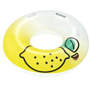 Trade Shop - Salvagente Gonfiabile Galleggiante Grafica Limone Fresh Squeeze Lemon Con Maniglie 36448 -