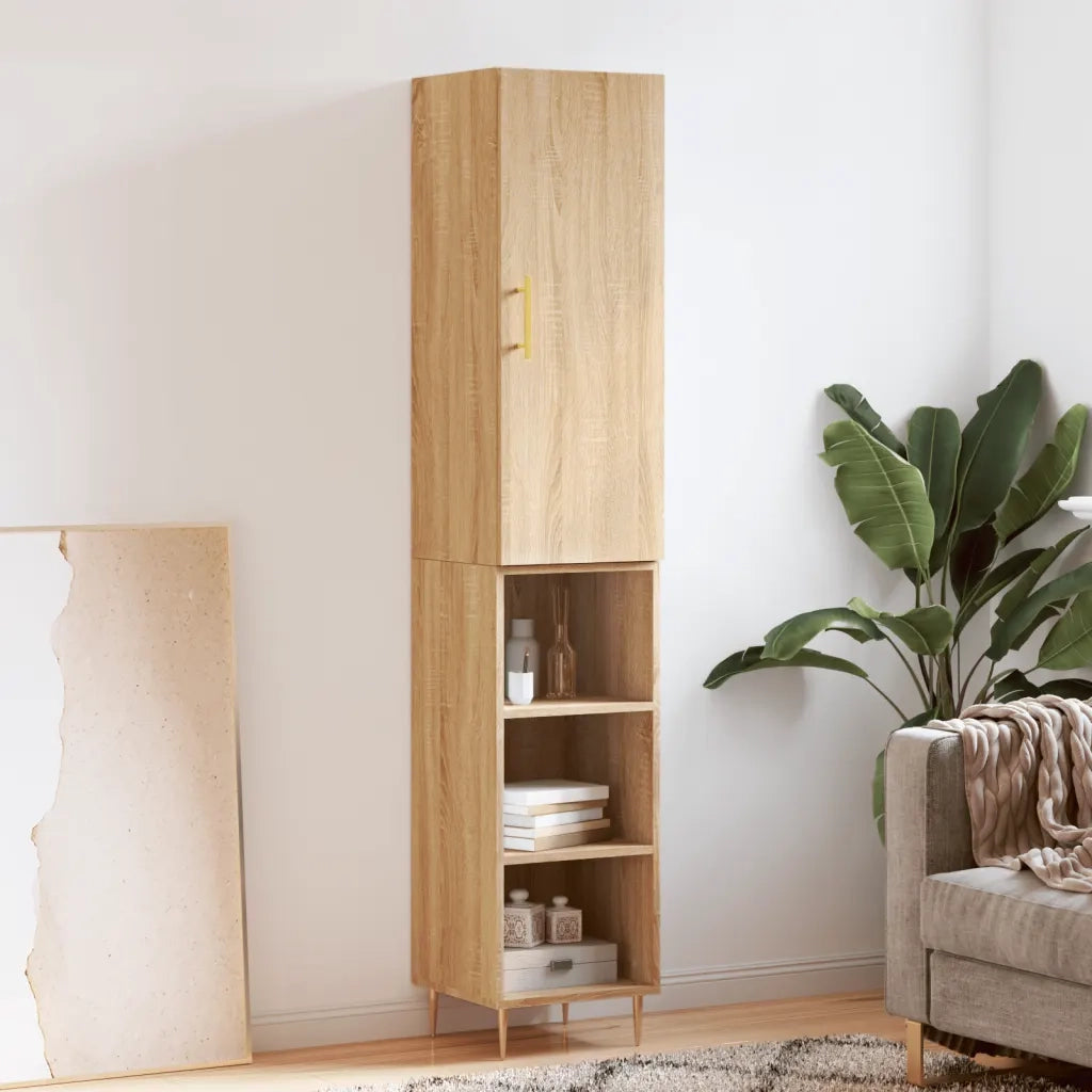 Credenza Rovere Sonoma 34,5x34x180 cm in Legno Multistrato 3198972