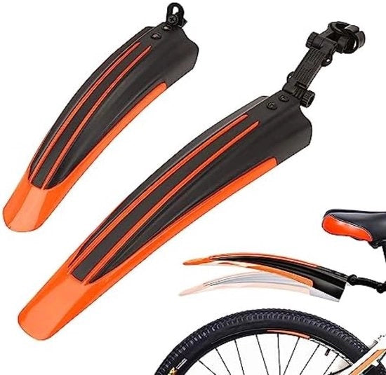 Spatbordi per bicicletta - Protezione contro la fanghiglia per ruote 20-26 pollici, regolabile