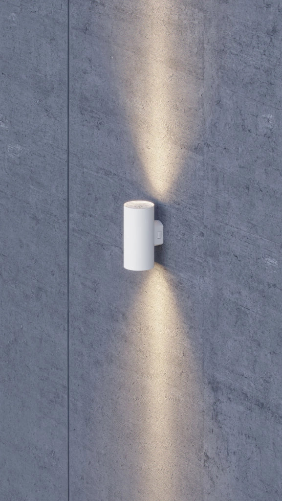 SUNSET Applique LED da parete circolare 16W Switch 2700K-4000K IP65 IK06 finitura Nero Opaco per illuminazione di esterni professionali