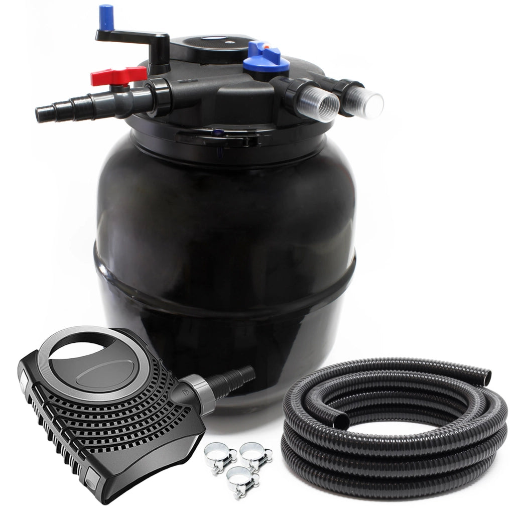Set filtrante per laghetto CPF-50000 fino a 80000l UVC 55W Pompa NEO8000 Tubo