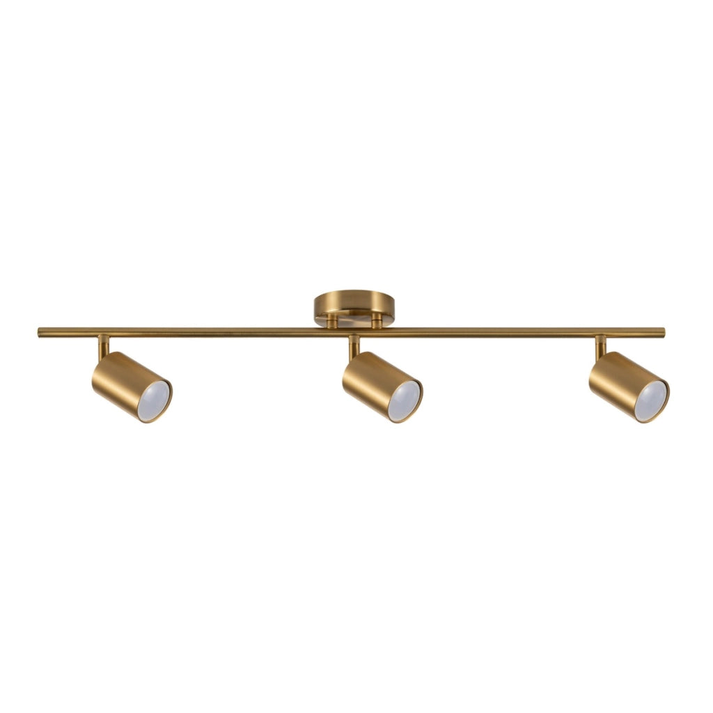 Plafoniera/Applique 3 faretti GU10 3x10W oro Polux