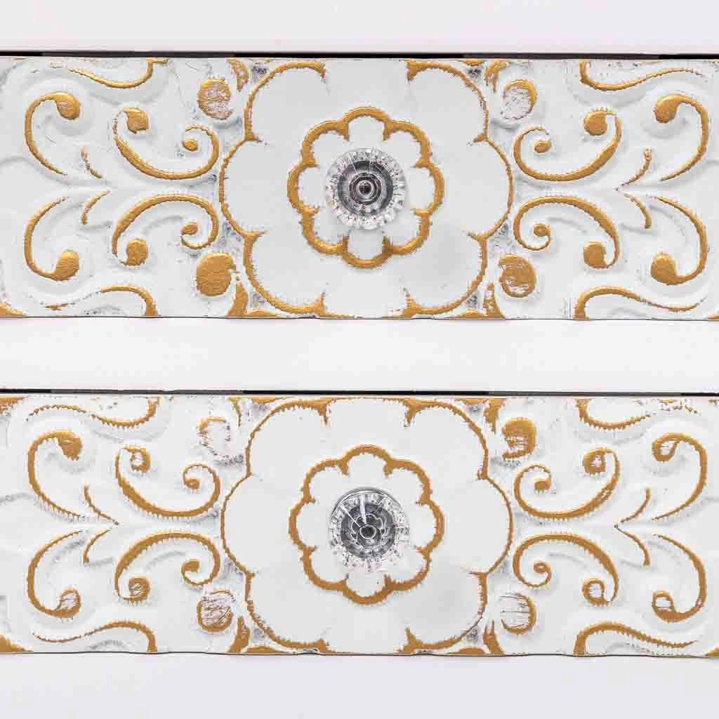 Armadio in legno con 4 cassetti e 2 ante 68x27,5x101h cm