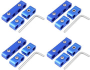 Set di attacco per tubi in alluminio - 12 pezzi - per cavi di 8mm 9mm 10mm - fissaggio robusto - adatto per tubi - colore...