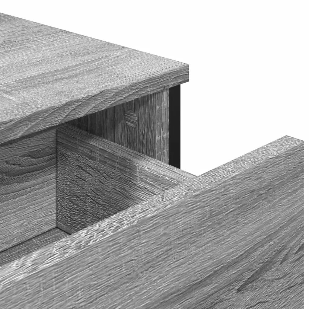 Credenza Grigio Sonoma 97x32,5x74,5 cm in Legno Multistrato 848562