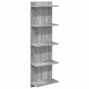 Scaffale da parete Sonoma grigio 30 x 15 x 100 cm 8012406