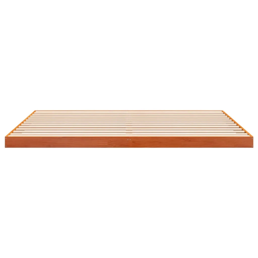 Giroletto Marrone Cera 180x200 cm in Legno Massello di Pino