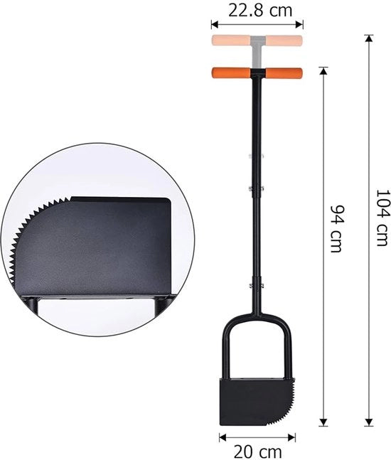 Tagliente per erba a mezza luna - Acciaio inossidabile di alta qualità - Progettazione ergonomico