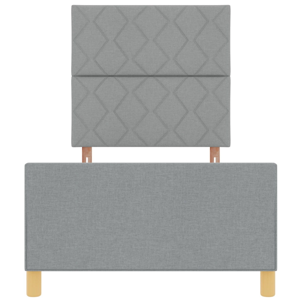 Struttura Letto  Grigio chiaro 100x200 cm Tessuto
