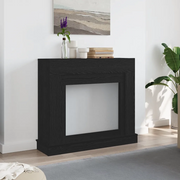 Cornice per Camino Rovere Nero 100x30x87,5 cm in Truciolato