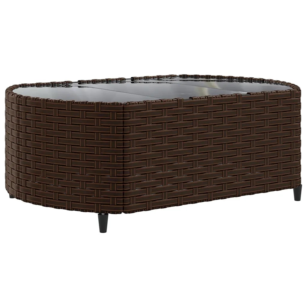 Set Divano da Giardino 6 pz con Cuscini Marrone in Polyrattan
