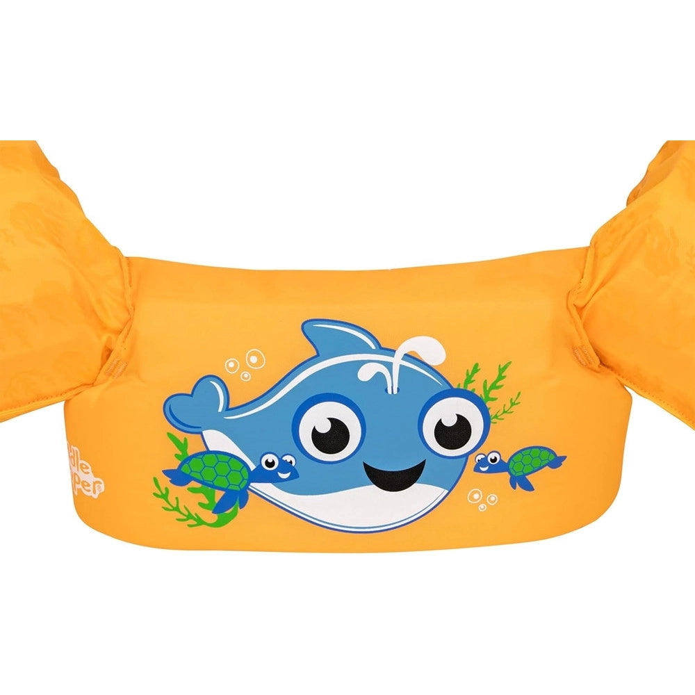 Trade Shop - Gilet Salvagente Per Bambini Con Design Balena Giubbotto Galleggiante Con Braccioli 90135 -
