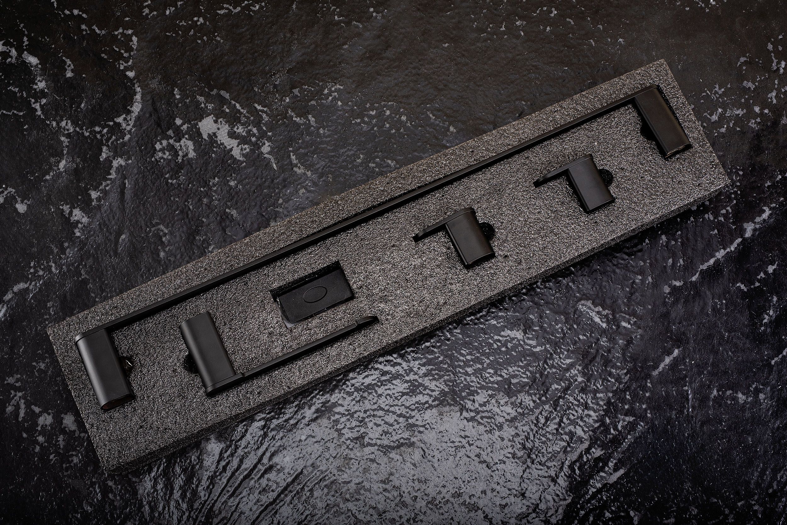 Set Accessori Da Bagno Mati Black 4 Pezzi